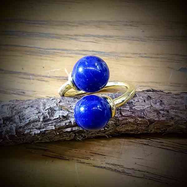 925 sterling zilver ring 2 parels zilver lapis (4)