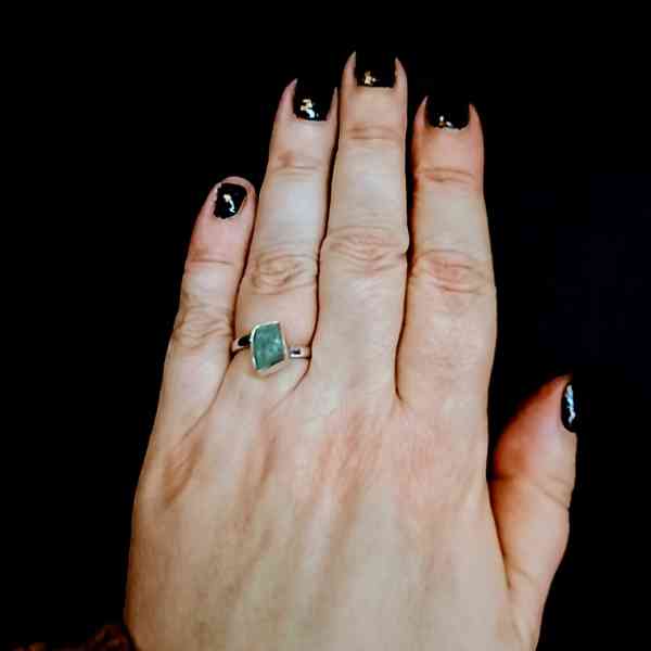 aquamarijn verstelbare ring 925 sterling zilver (1)