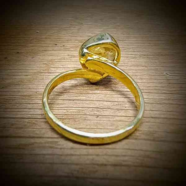 citrien verstelbare ring 925 sterling zilver verguld (3)