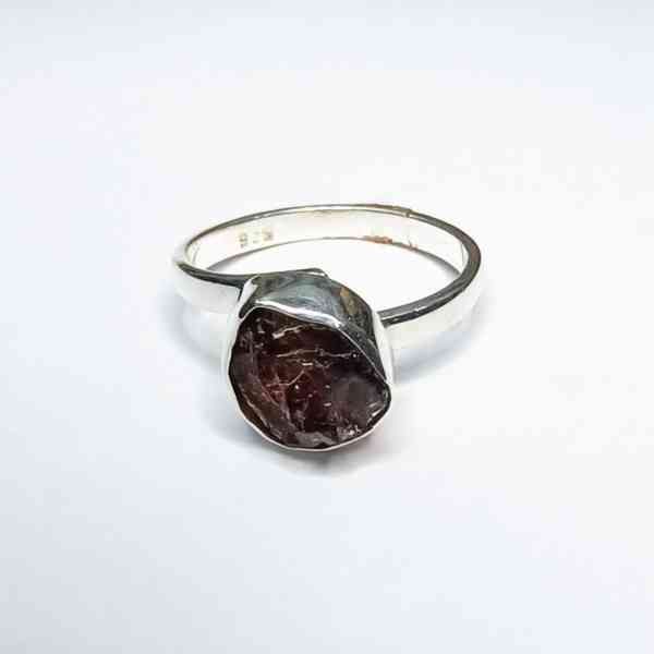 granaat verstelbare ring 925 sterling zilver (2)