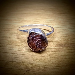 granaat verstelbare ring 925 sterling zilver (3)
