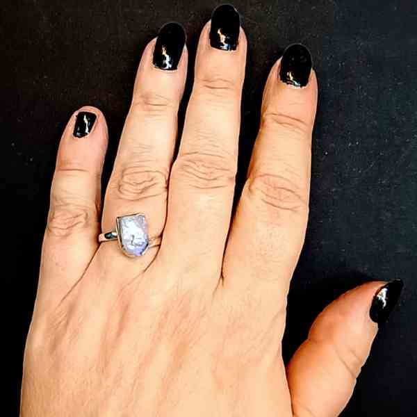 maansteen verstelbare ring 925 sterling zilver (3)