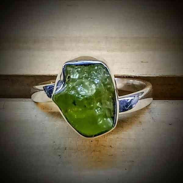 peridot verstelbare ring 925 sterling zilver (1)