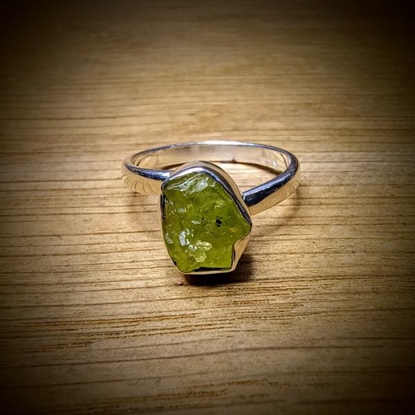 peridot verstelbare ring 925 sterling zilver (3)