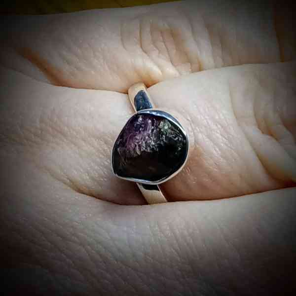 roze toermalijn verstelbare ring 925 sterling zilver (4)