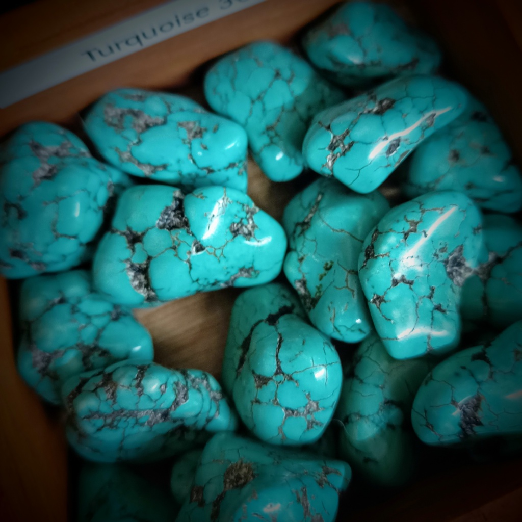 turquoise knuffelsteen