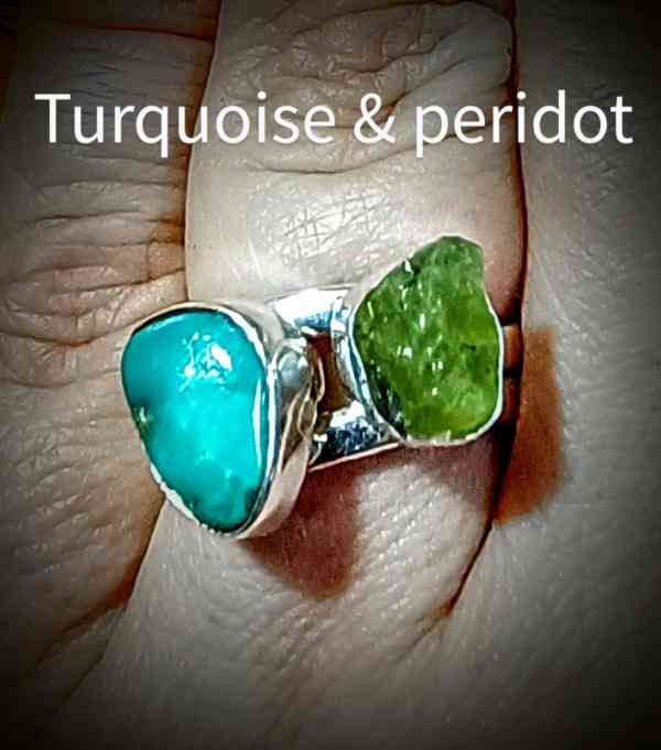 turquoise peridot